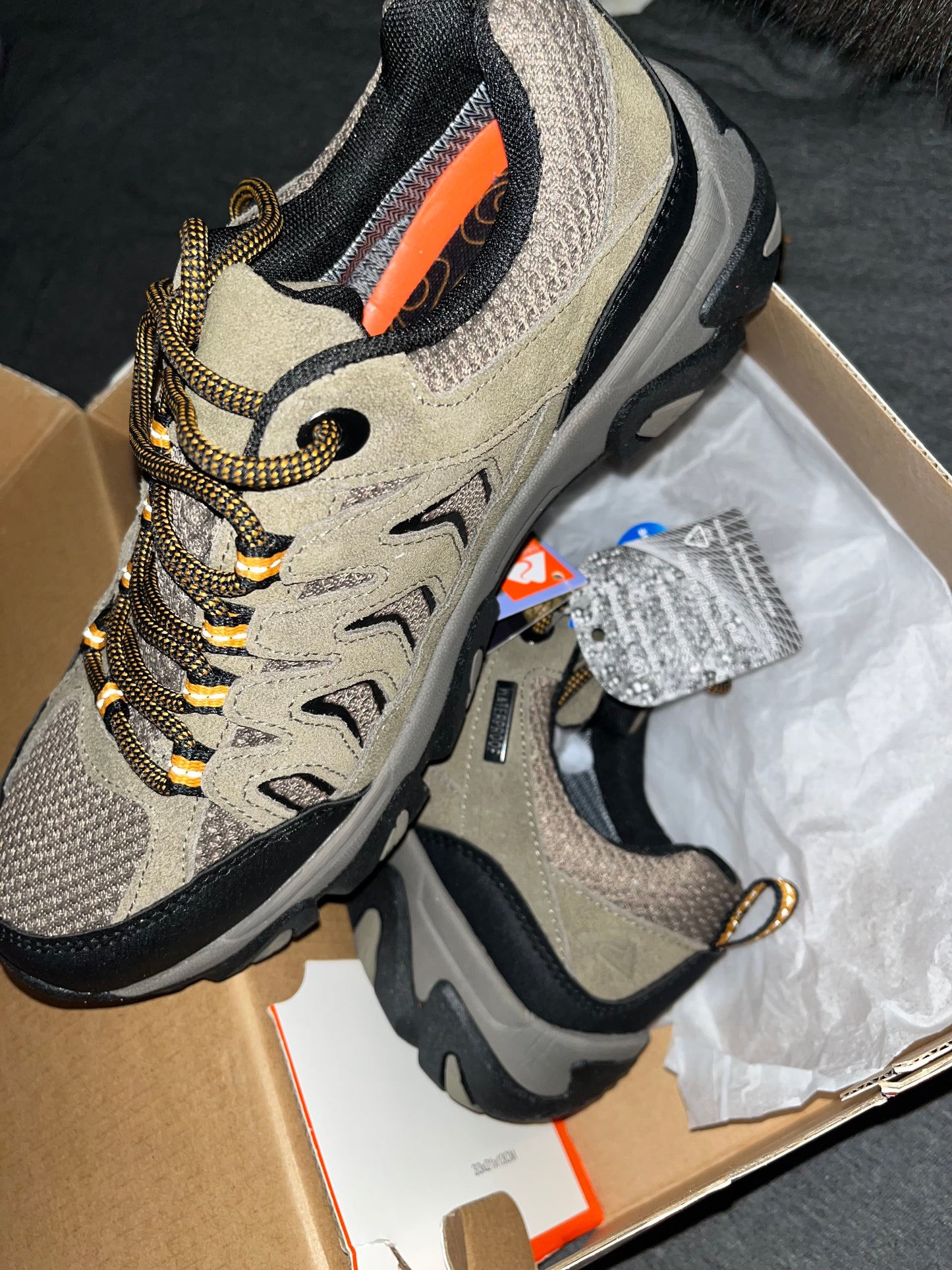 Brand New Ozark Trail Men's Low Hikers - Waterproof, Taupe/Gray, Size 7