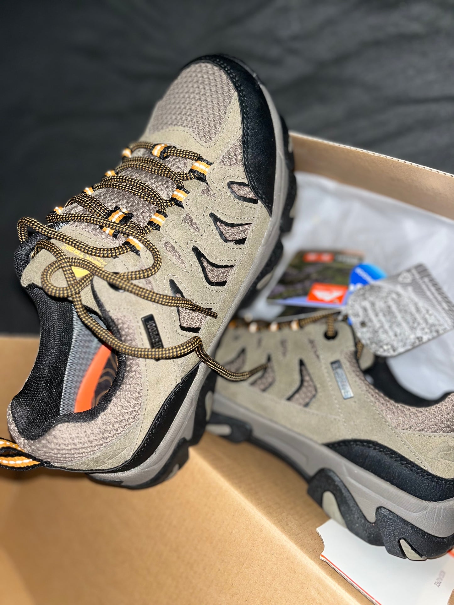 Brand New Ozark Trail Men's Low Hikers - Waterproof, Taupe/Gray, Size 7