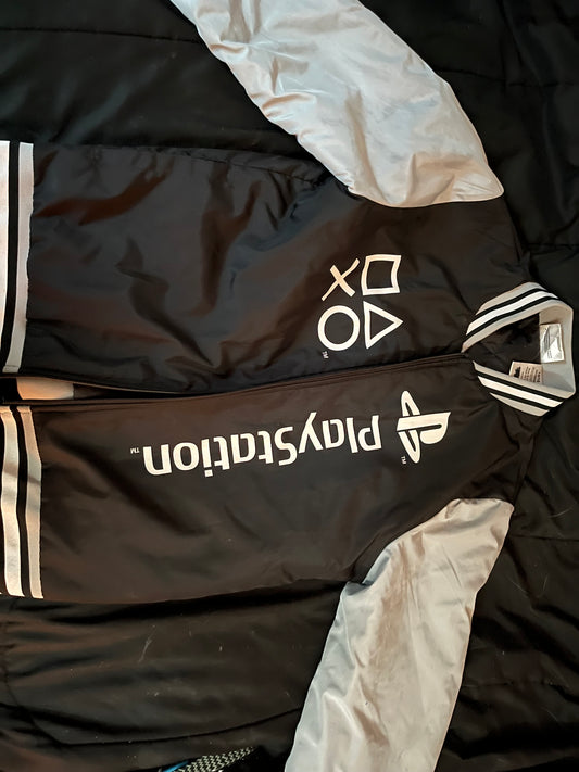 Score Major Style Points w/This Awesome PlayStation Varsity/Bomber Jacket-Size-14/16