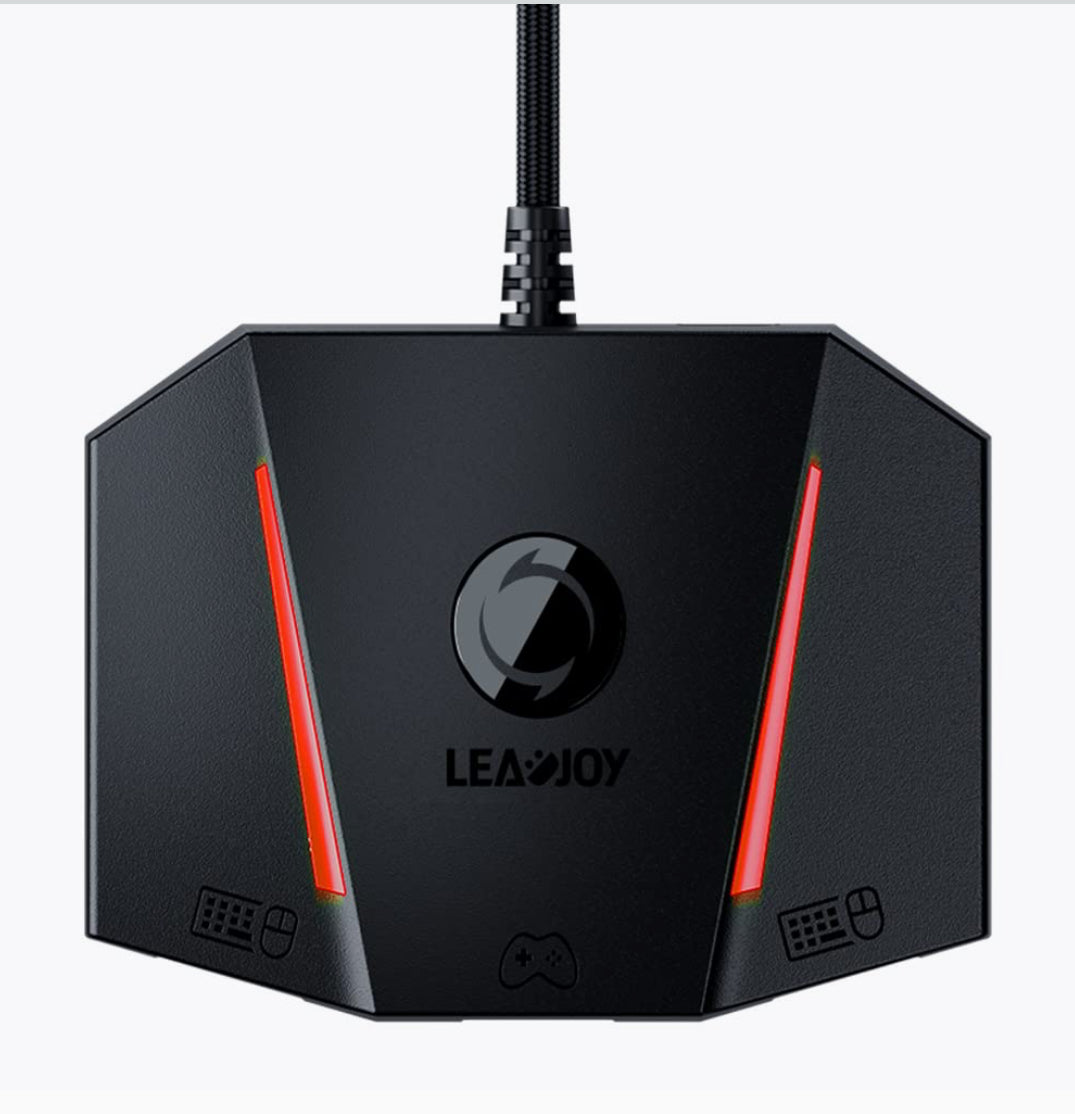 Brand-LeadJoy VX2 AimBox Game Console Mouse and Keyboard Converter Compatible with PS4,PS5,Xbox Series X/S, Xbox One, Nintendo Switch, MnK Adapter with 3.5mm Audio Function for Shooter Games