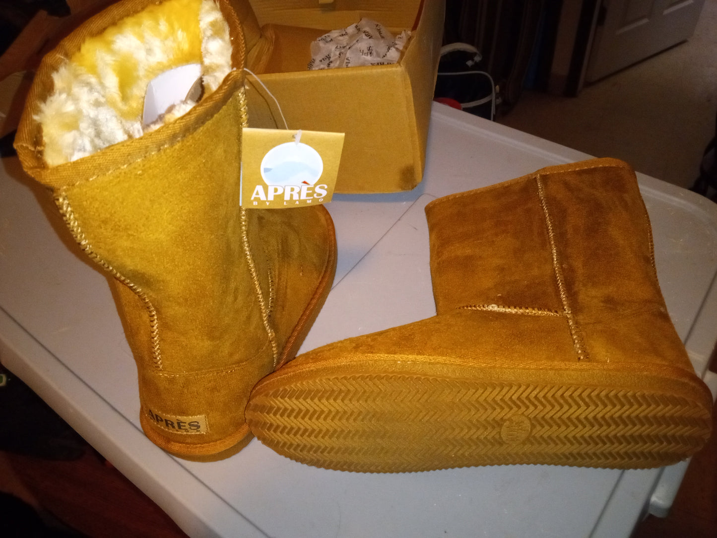 APRES Brown/Tan Boots BrandNew Size 9US