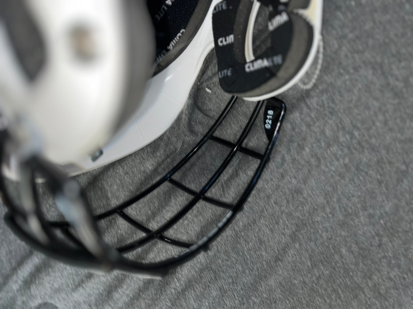 White Adidas Baseball/Softball Helmet + Facemask