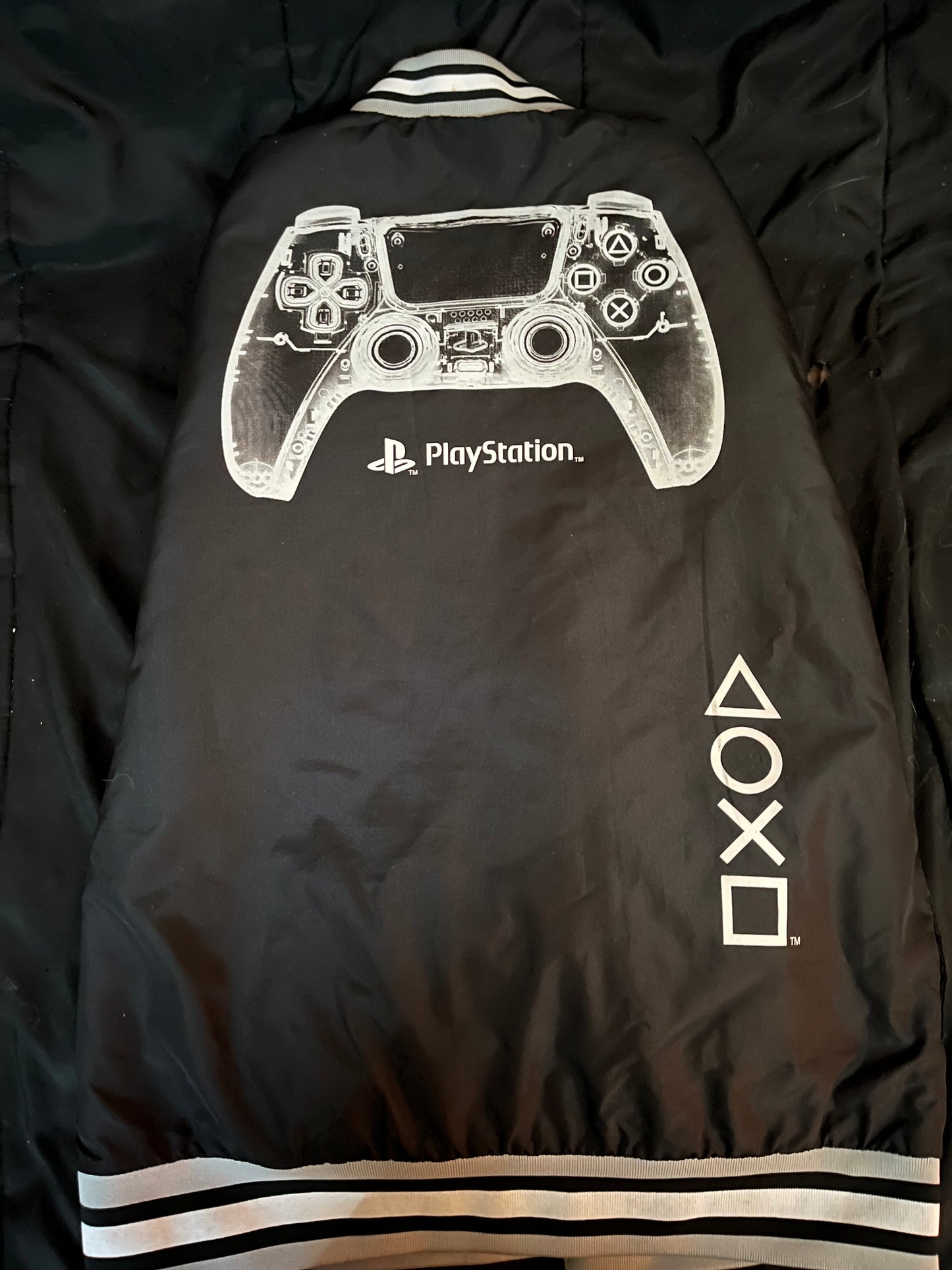 Score Major Style Points w/This Awesome PlayStation Varsity/Bomber Jacket-Size-14/16