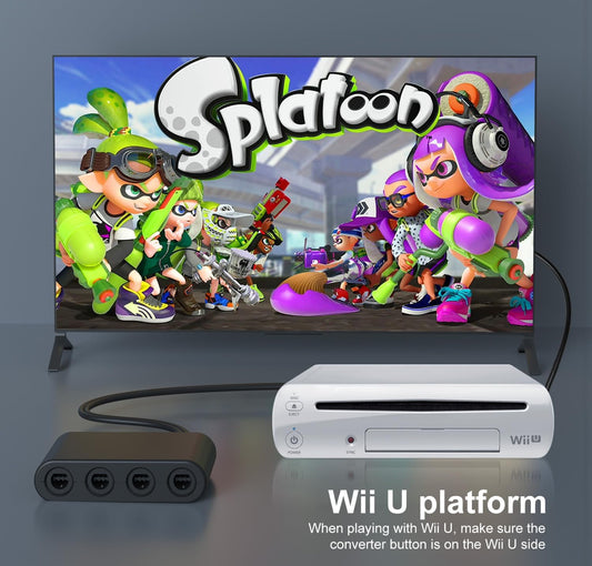 "Unlock the full potential of your gaming! This GameCube,Wii,Wii U-Controller Adapter is a must-have for any serious gamer.