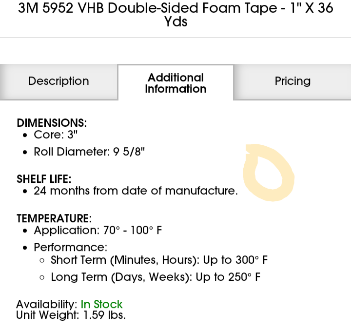 3M VHB Tape 5952 VHB Tape